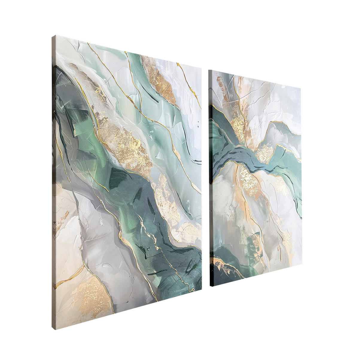 BILDERSET - Multicolor, Basics, Holz/Textil (50/70cm)