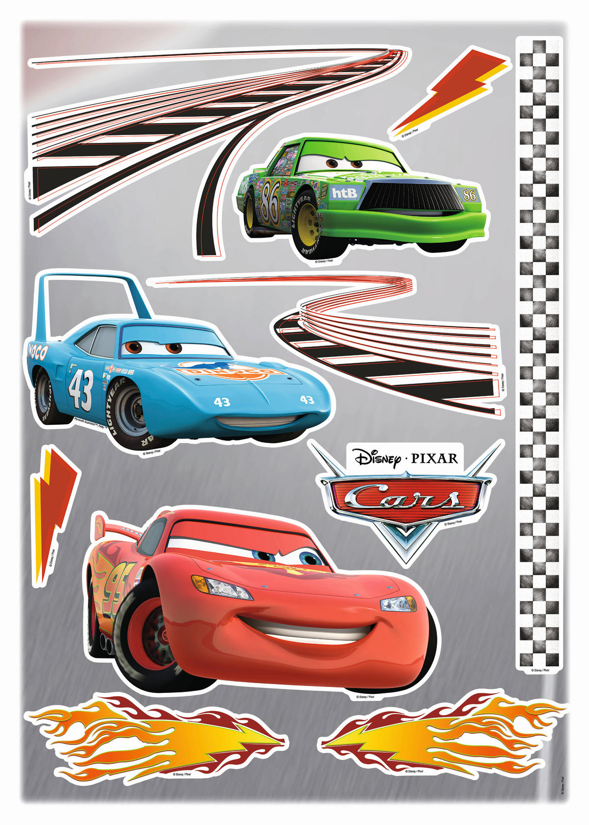 DEKOSTICKER 50/70 cm     - Multicolor, LIFESTYLE, Kunststoff (50/70cm)