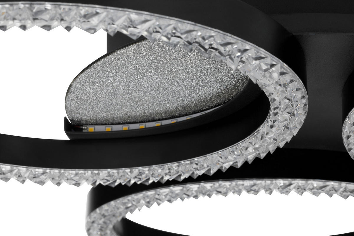 LED-DECKENLEUCHTE 45/5,5 cm  - Silberfarben, Design, Kunststoff (45/5,5cm) - Novel