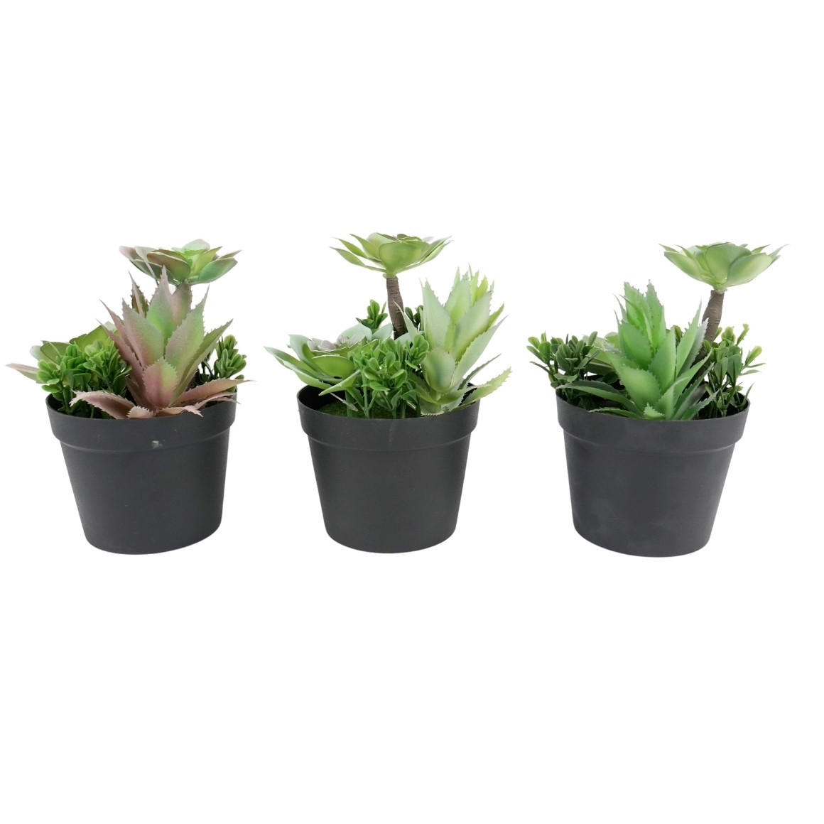 VEŠTAČKI CVET - zelena/crna, Osnovno, plastika (11,5/11,5/18cm)