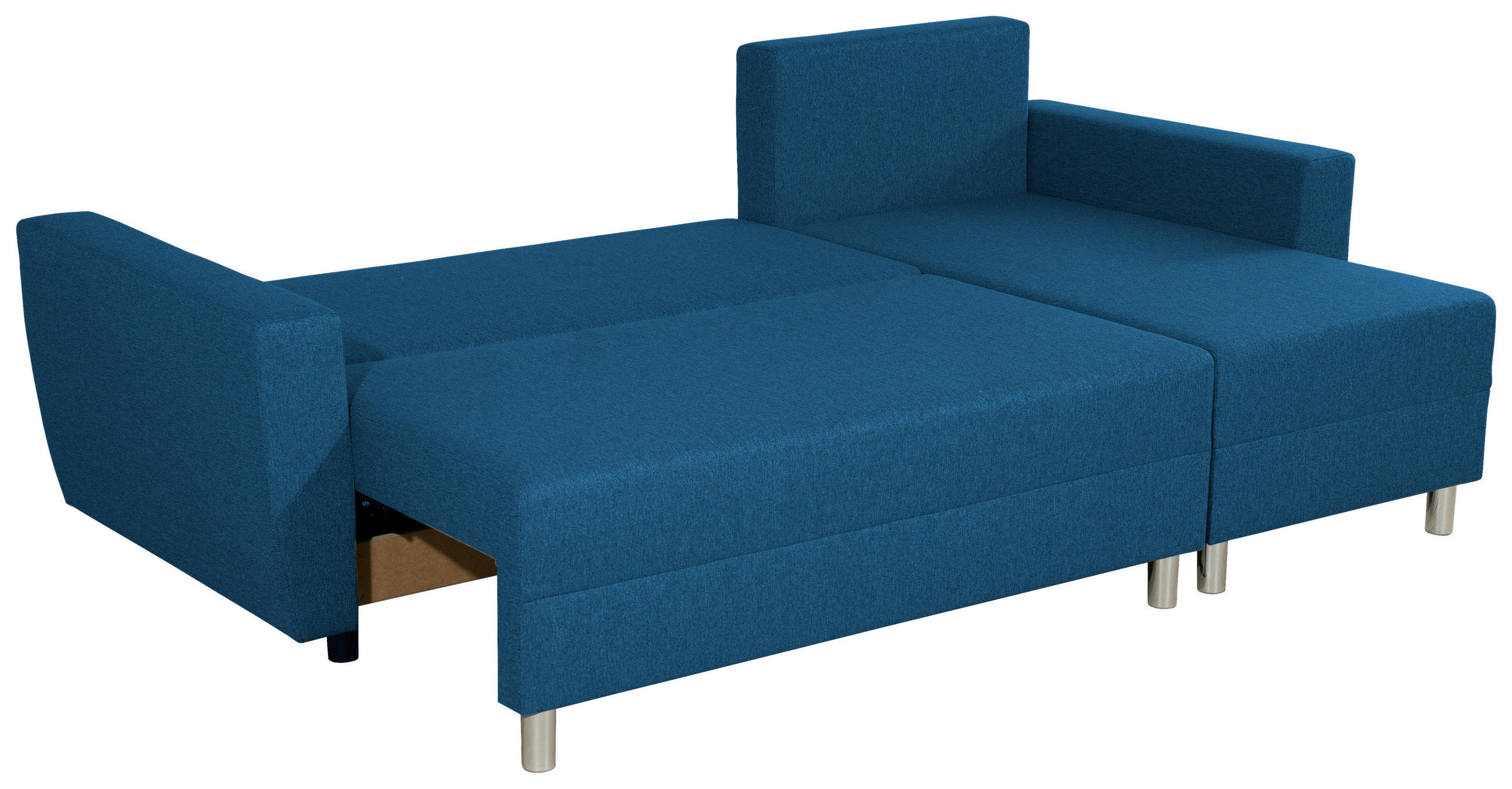 COLȚAR textil albastru  - albastru/culoare aluminiu, Design, plastic/textil (230/136cm) - Carryhome