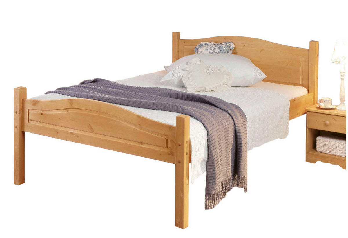 BETT 208/99 cm  in Naturfarben  - Naturfarben, Design, Holz (208/99cm) - MID.YOU
