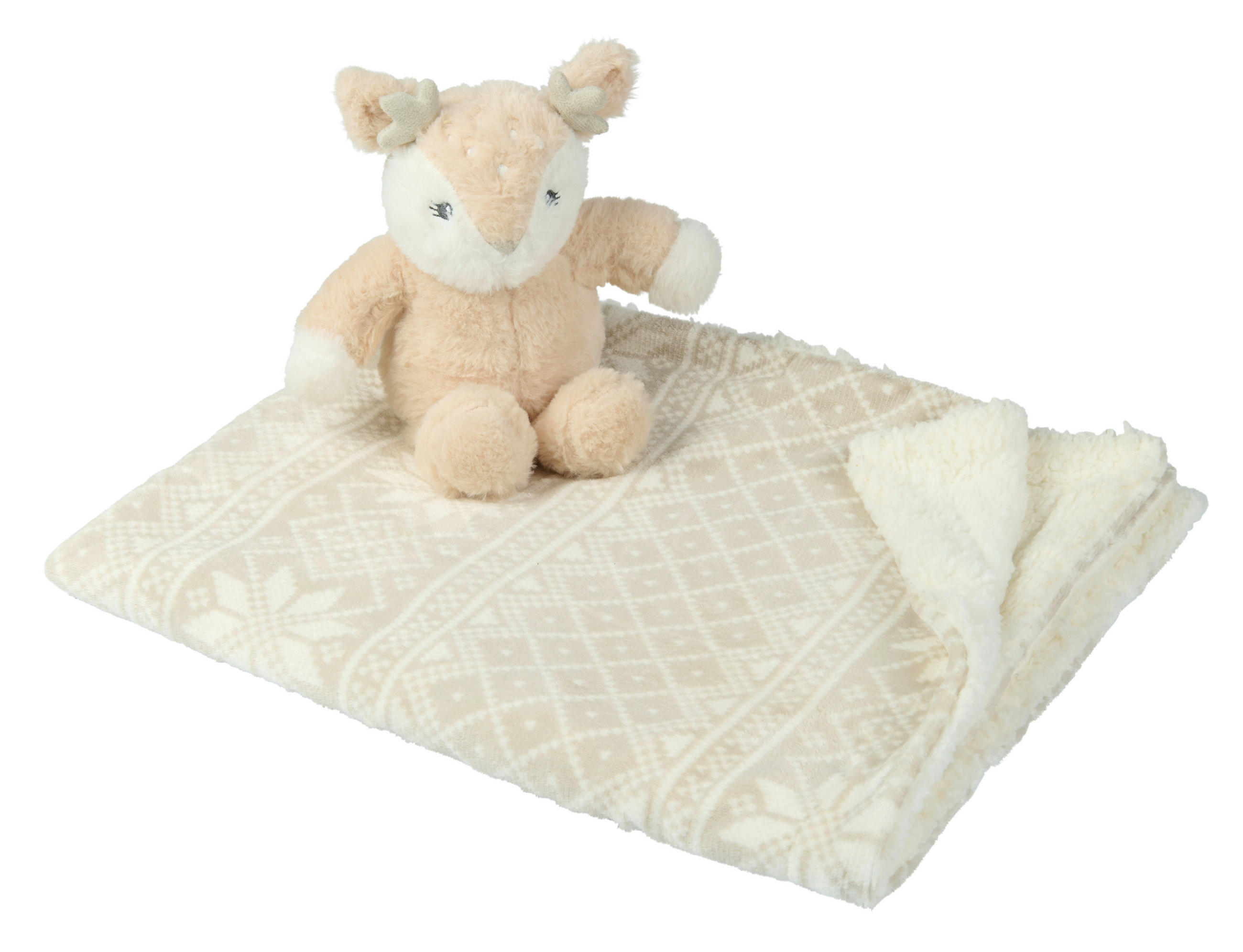 BABYGESCHENKSET  - Beige/Weiß, Basics, Textil - X-Mas