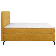 BOXSPRINGBETT 140/200 cm  in Currygelb  - Currygelb/Schwarz, Design, Textil/Metall (140/200cm) - Esposa