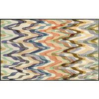 LÄUFER 75/120 cm Easy Current  - Beige, Design, Kunststoff/Textil (75/120cm) - wash+dry