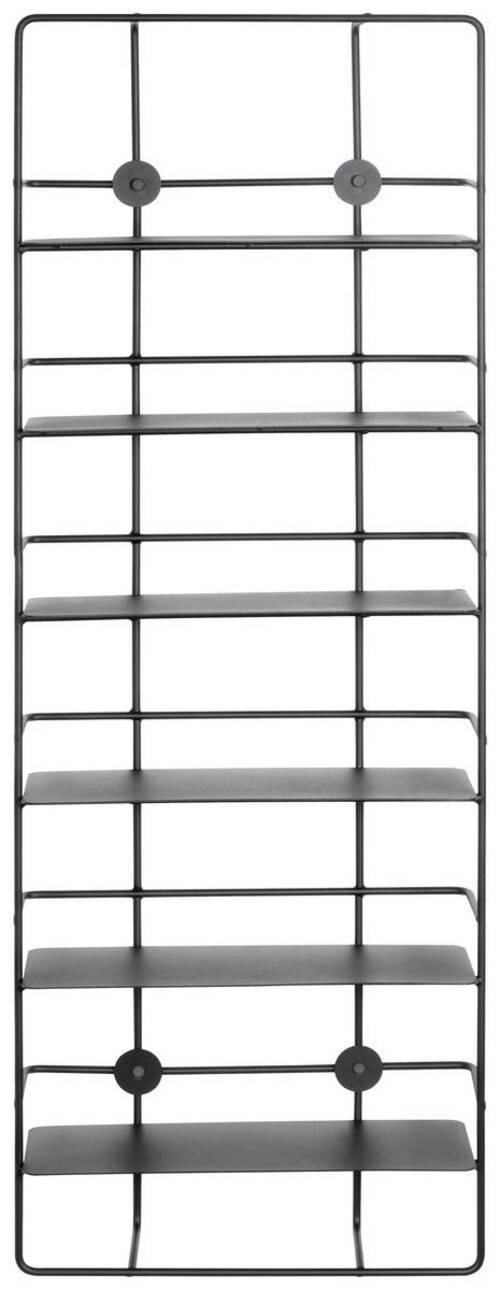 WANDREGAL 37/103/14 cm  - Schwarz, Design, Metall (37/103/14cm)