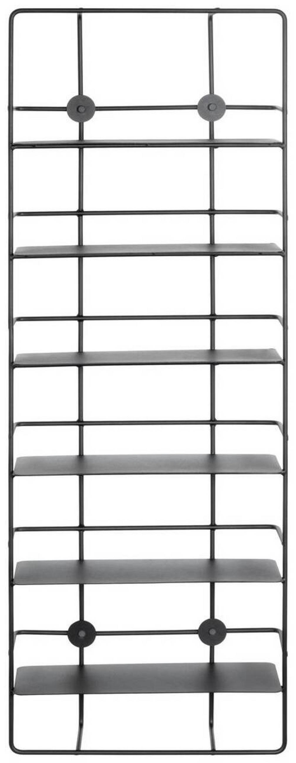 WANDREGAL 37/103/14 cm  - Schwarz, Design, Metall (37/103/14cm)
