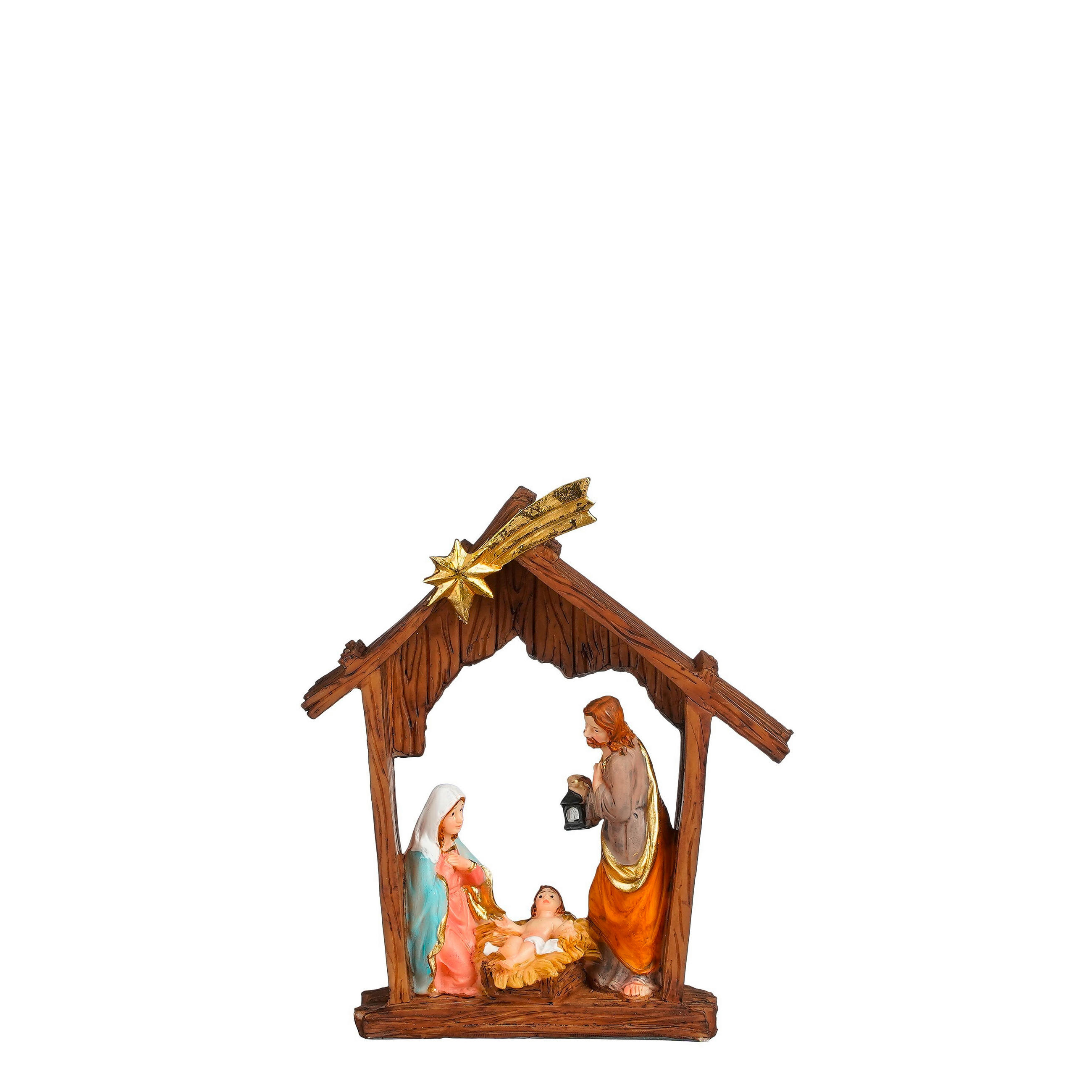 BOŽIĆNE JASLICE - smeđa, Basics, plastika (13.5/3.5/15.5cm) - X-Mas