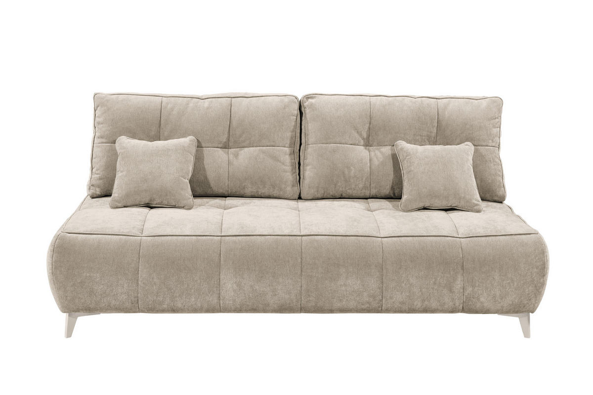 SCHLAFSOFA ELISA Webstoff Beige  inkl. Bettkasten  - Kaschmir/Beige, MODERN, Kunststoff/Textil (215/96/106cm) - MID.YOU