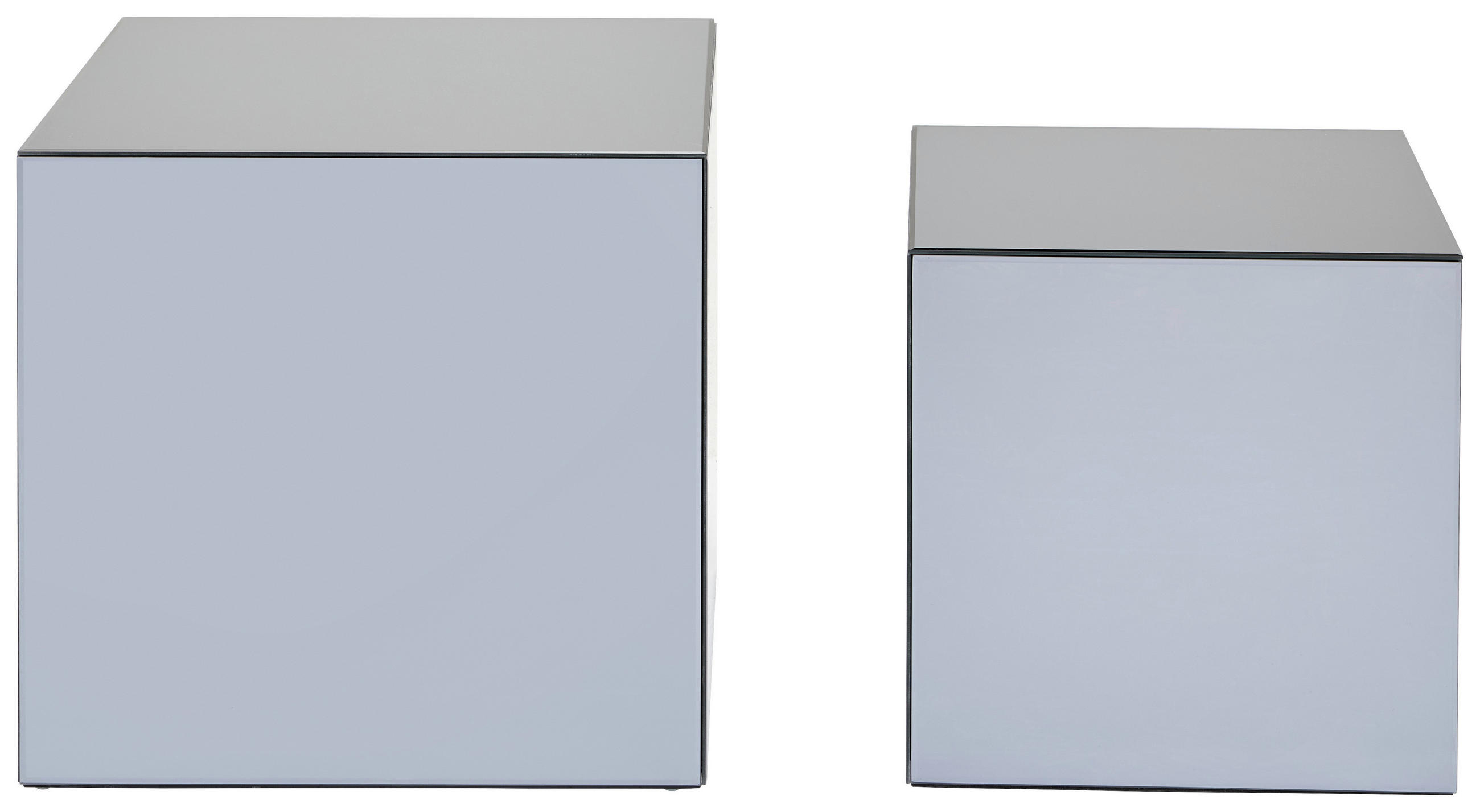 COUCHTISCHSET Grau  - Grau, Design, Glas/Holzwerkstoff (40/50/40/50/40/47cm) - MID.YOU
