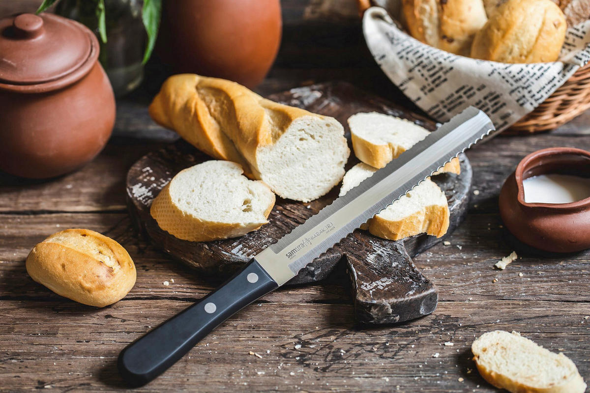 NOŽ ZA HLEB    - Osnovno, metal/plastika (31.9/2.7/1.6cm) - Samura