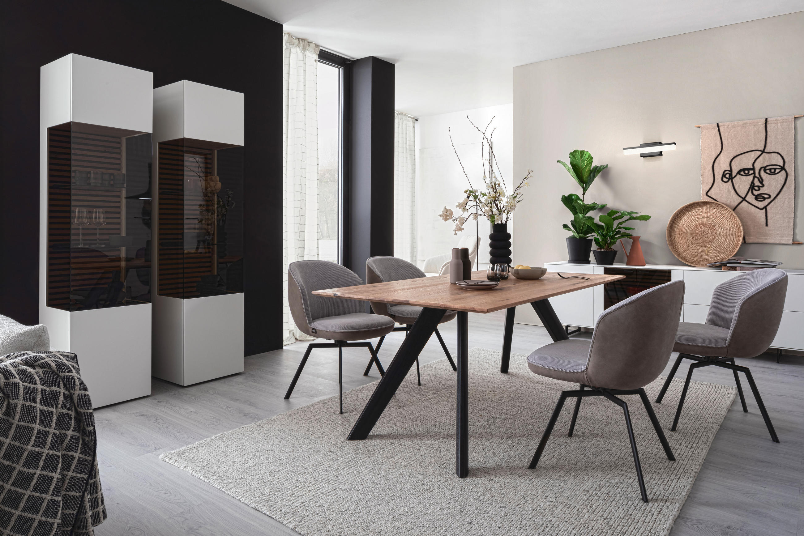 BADEZIMMER-WANDLEUCHTE Wide   - Sandfarben/Schwarz, Design, Metall (7/30cm) - Schöner Wohnen