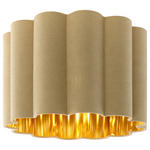 DECKENLEUCHTE  40/32 cm    - Beige/Goldfarben, Trend, Kunststoff/Textil (40/32cm) - Novel