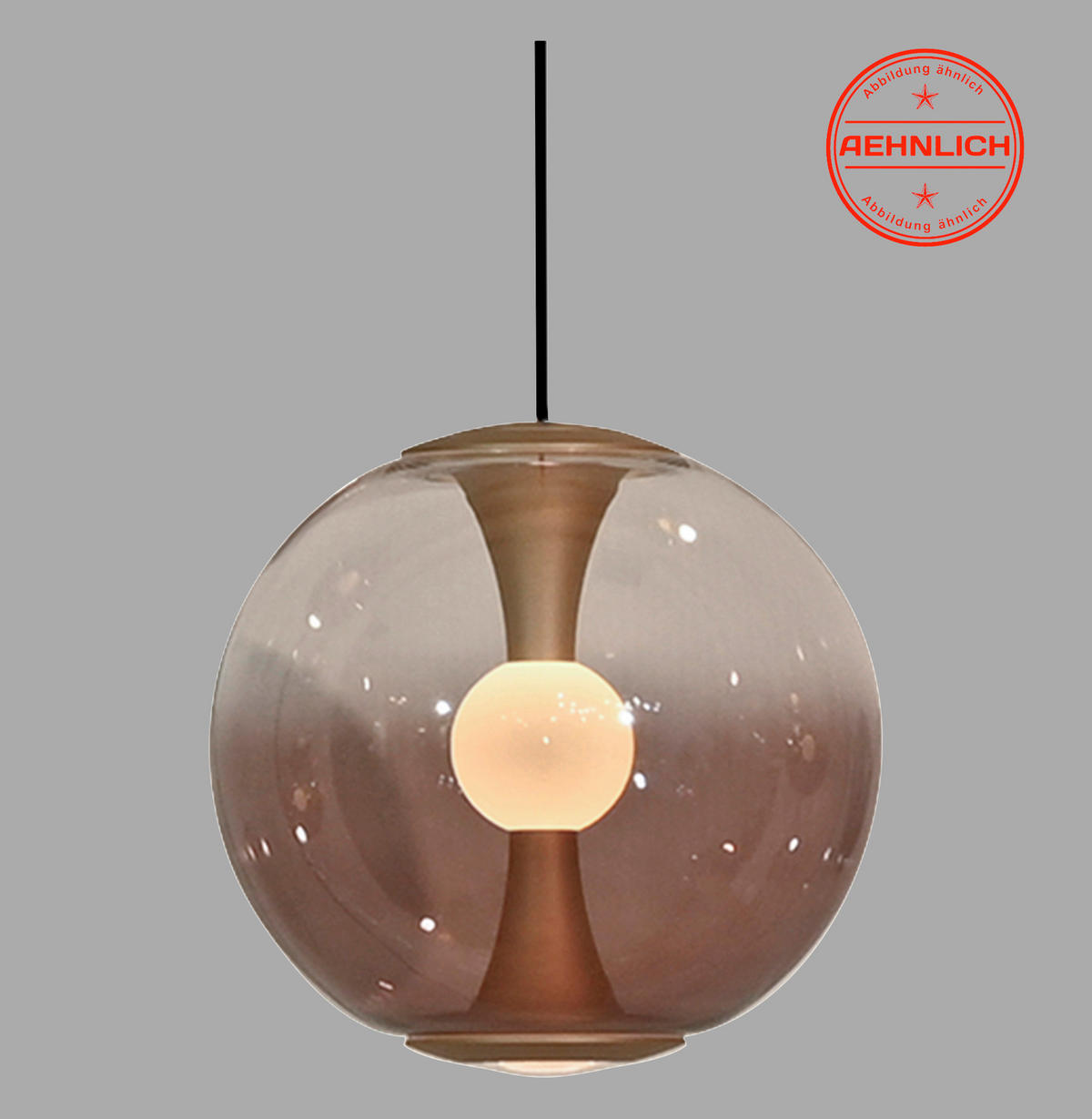 LED-PENDELLEUCHTE PURE Base-Glow 16,5/16,5/150 cm   - Bronzefarben, MODERN, Glas/Kunststoff (16,5/16,5/150cm) - Neuhaus PURE