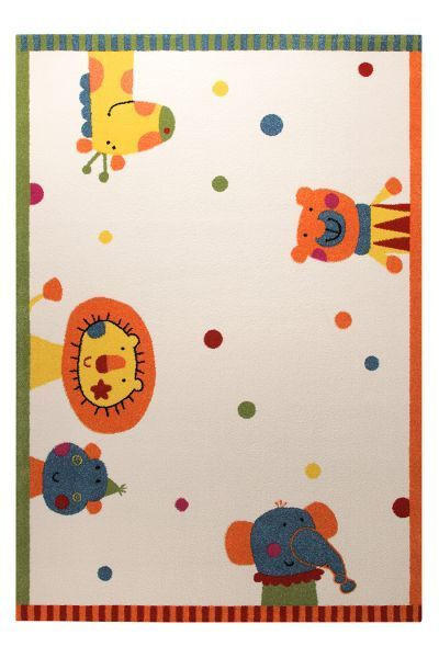 KINDERTEPPICH 120/170 cm Animal Festival  - Multicolor/Weiß, Trend, Textil (120/170cm) - Sigikid