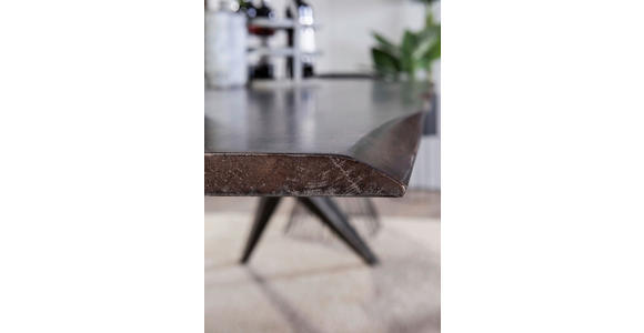 ESSTISCH in Holz 200/100/76 cm  - Schwarz/Braun, ROMANTIK / LANDHAUS, Holz/Metall (200/100/76cm) - Landscape