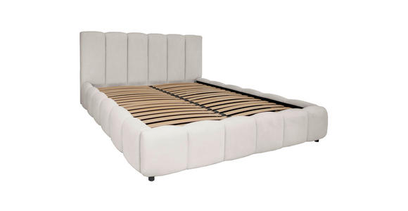 POLSTERBETT Lattenrost, Bettkasten Creme 180/200 cm  - Creme/Schwarz, KONVENTIONELL, Holz/Kunststoff (180/200cm) - Carryhome