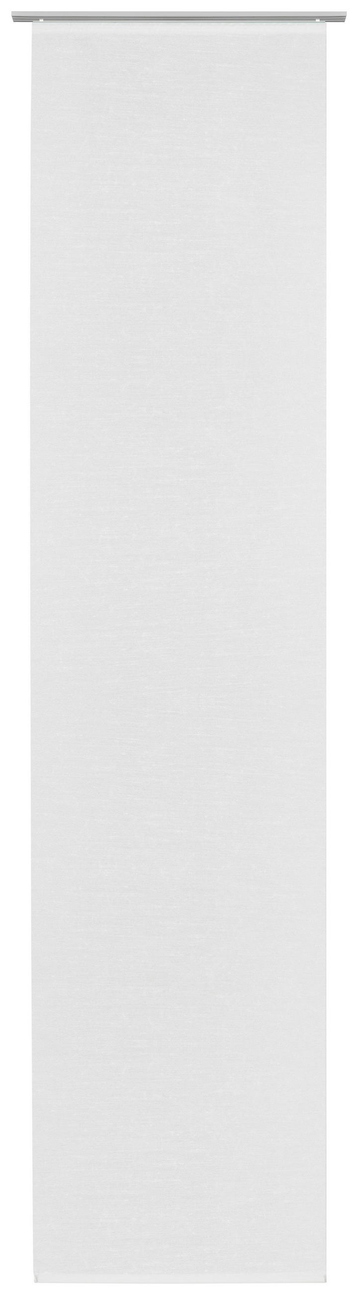 FLÄCHENVORHANG   halbtransparent   60/245 cm  - Weiß, KONVENTIONELL, Textil (60/245cm) - Novel