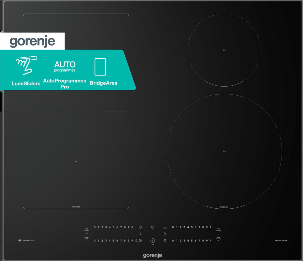 INDUKTIONSKOCHFELD  - Schwarz, Trend (59,5/5,4/52cm) - Gorenje