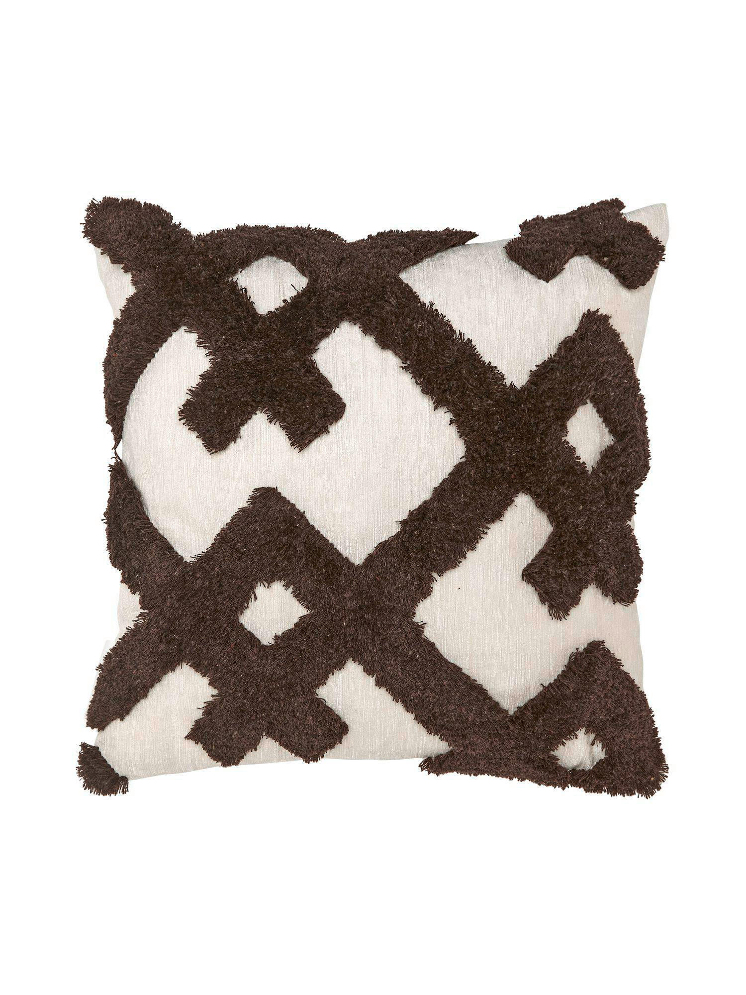 ZIERKISSEN  45/45 cm   - Braun, Basics, Textil (45/45cm)
