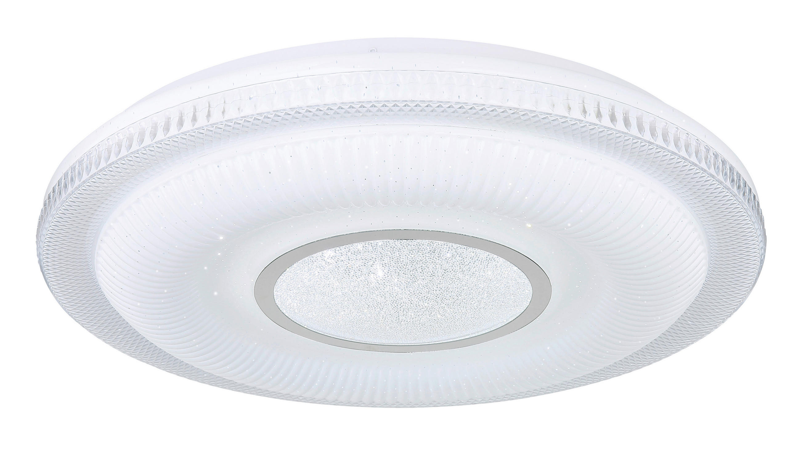 LED-DECKENLEUCHTE 50/8,8 cm   - Design, Glas/Kunststoff (50/8,8cm) - Globo