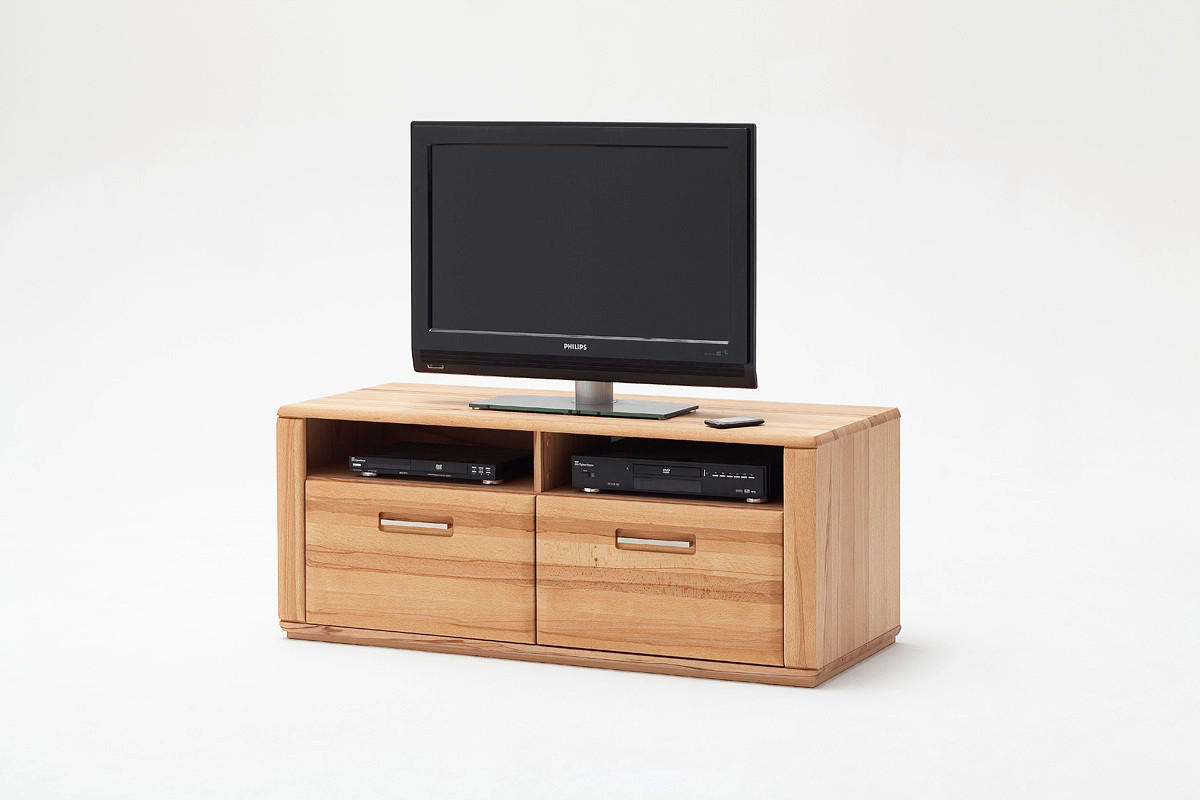 OBÝVACIA STENA jadrový buk jadrový buk - farba buka/strieborná, Design, kov/drevo (319/209/51cm) - Livetastic