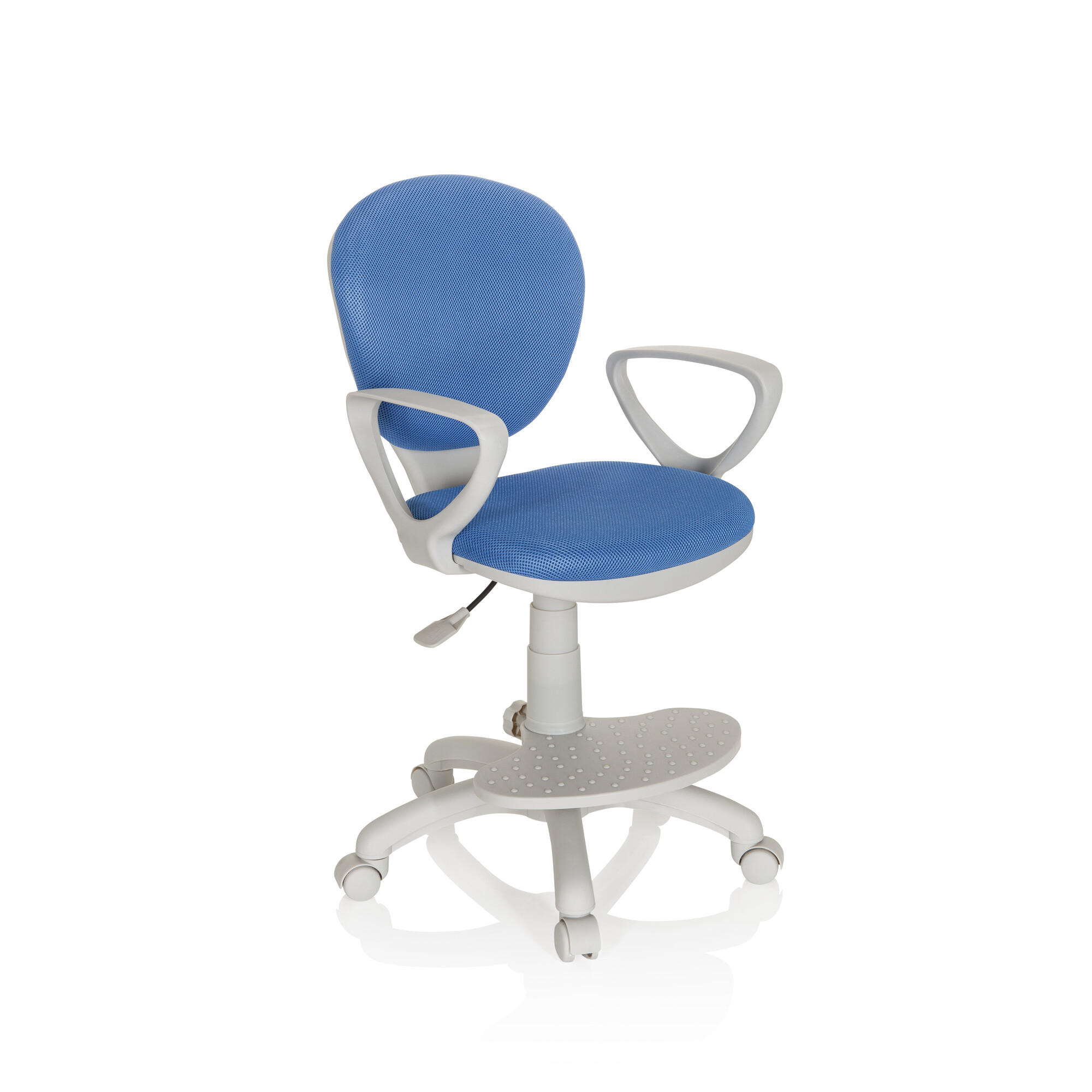 JUGENDDREHSTUHL Blau, Grau  - Blau/Grau, Basics, Kunststoff (53/83-95/51cm) - MID.YOU