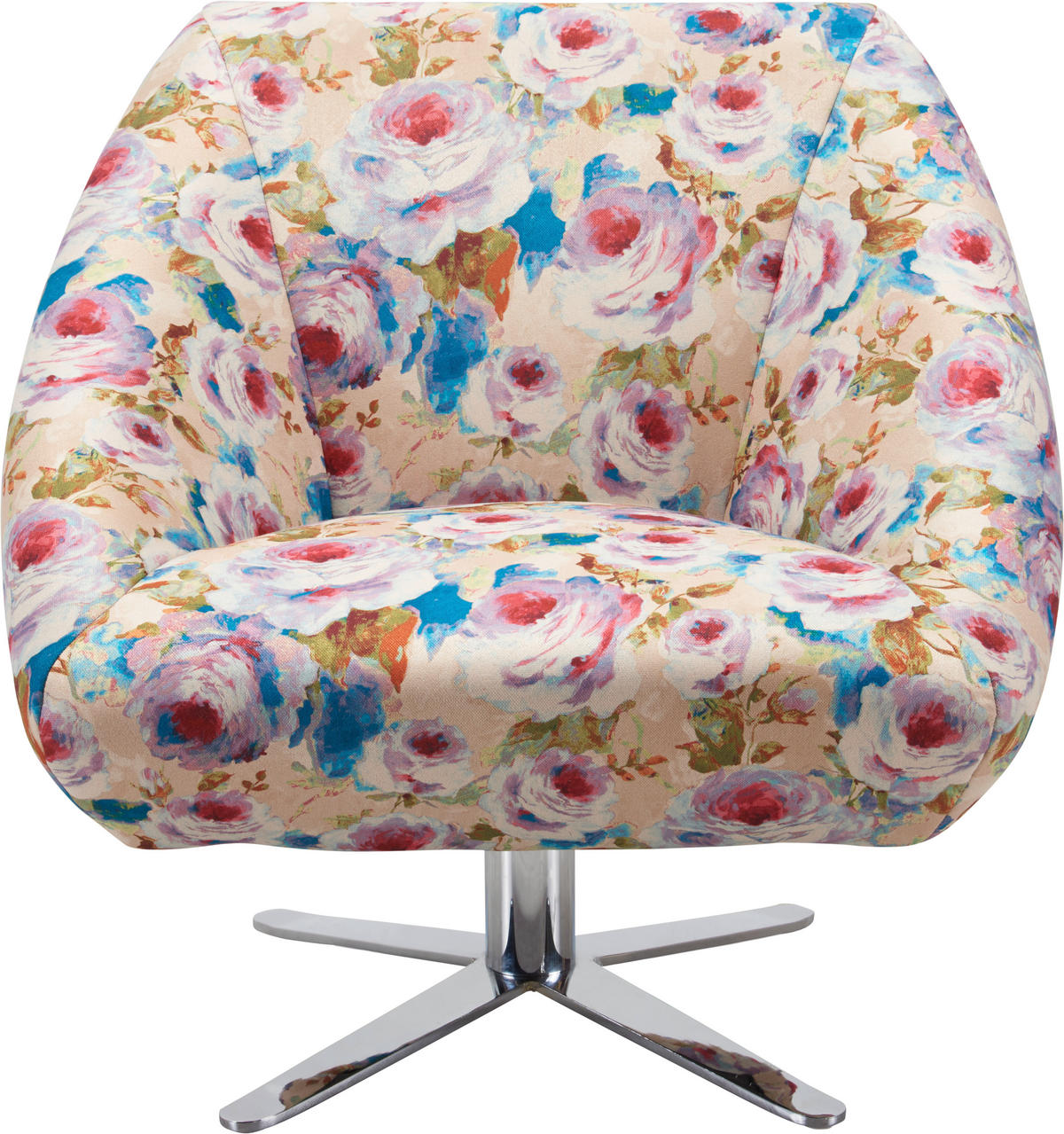 FOTELJA 88/82/81 cm , višebojna  - boja hroma/višebojna, Dizajnerski (88/82/81cm) - Landscape