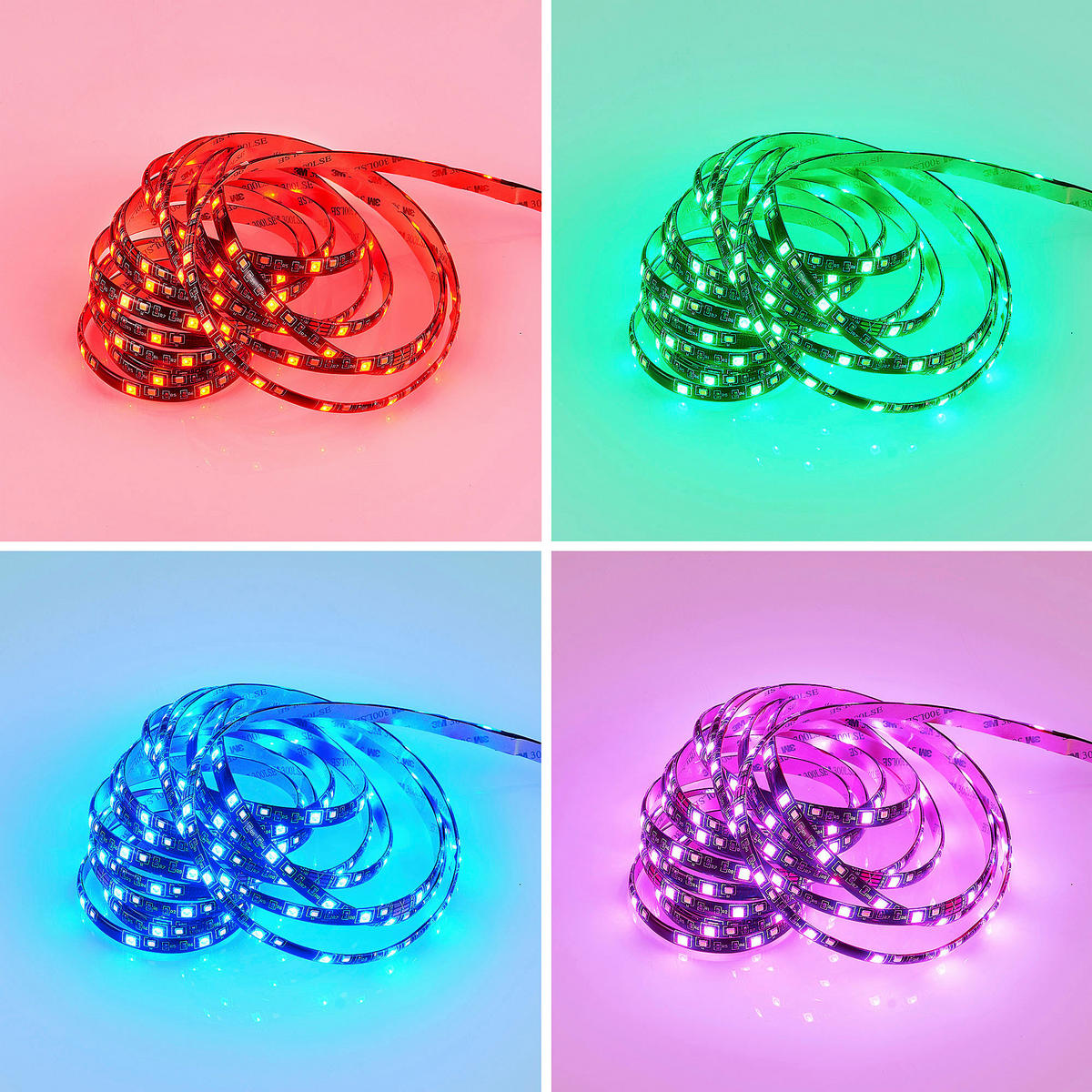 LED PÁSKA, 500 cm - černá, Basics, plast (500cm)