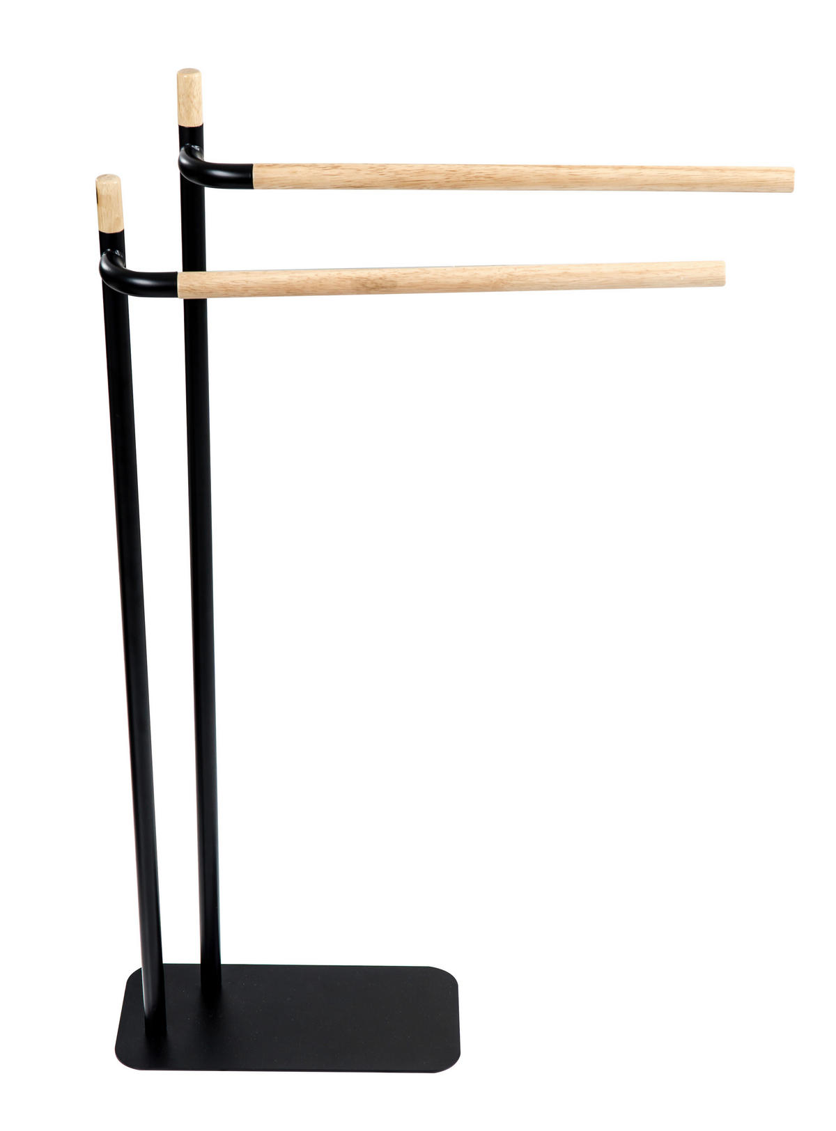 TÖRÖLKÖZŐTARTÓ 53/85,5/15 cm  - natúr színű/fekete, Design, fém (53/85,5/15cm) - Sadena