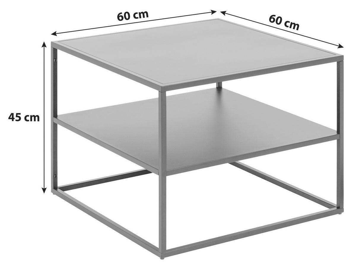 SOFFBORD i metall 60/60/45 cm  - svart, Trend, metall (60/60/45cm) - Best Price