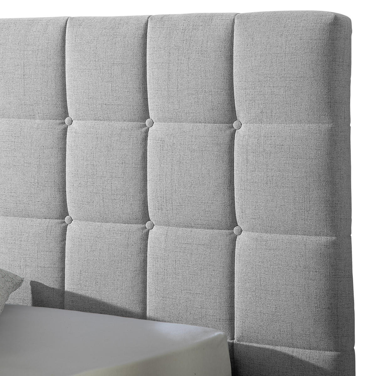 POLSTERBETT 100/200 cm,  in Grau,  - Naturfarben/Grau, MODERN, Holz/Textil (100/200cm) - Livetastic