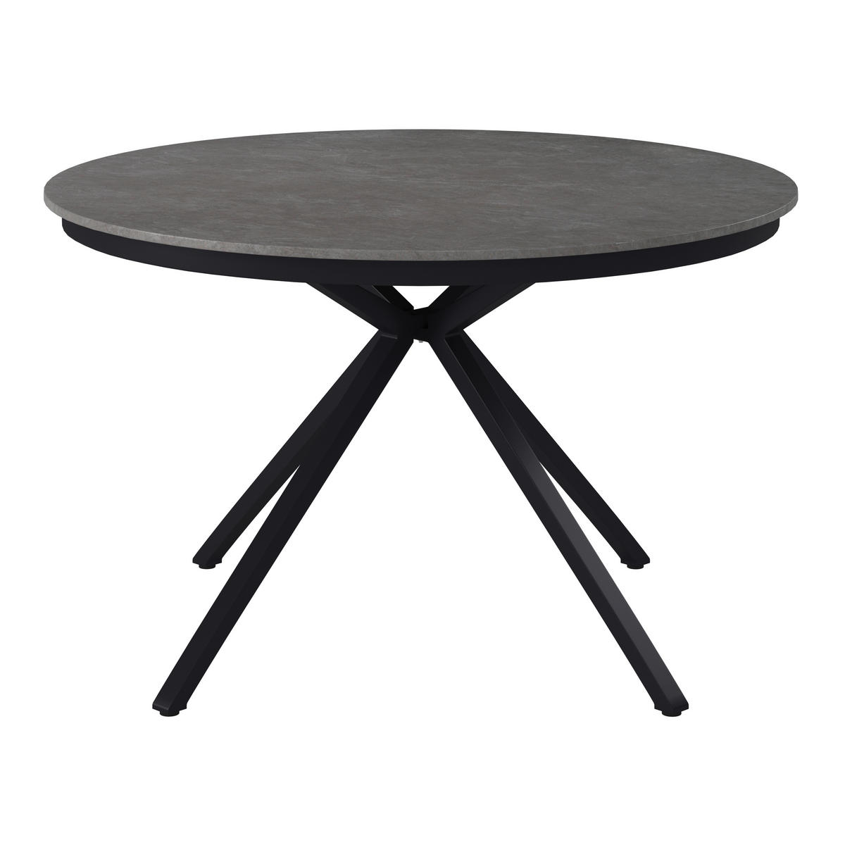GARTENTISCH 120/120/74 cm Metall, Keramik Grau rund  - Grau, Modern, Keramik/Metall (120/120/74cm) - Ambia Garden