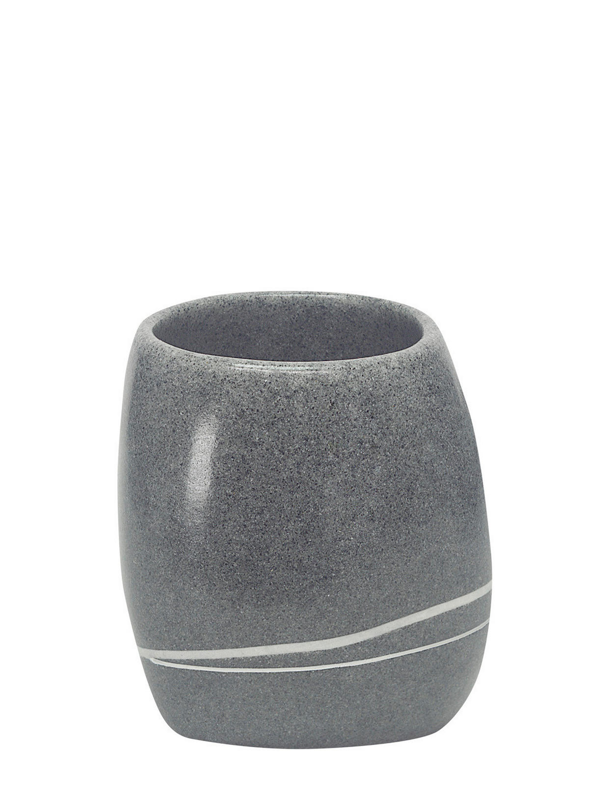 KUPATILSKA ČAŠA  siva  plastika  - siva, Osnovno, plastika (8,5/9,5cm) - Kleine Wolke