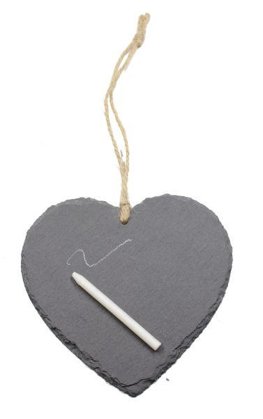 TABUĽA NA PÍSANIE KRIEDOU, kameň, 15/15 cm - bridlicová, Konventionell, kameň (15/15cm) - Ambia Home