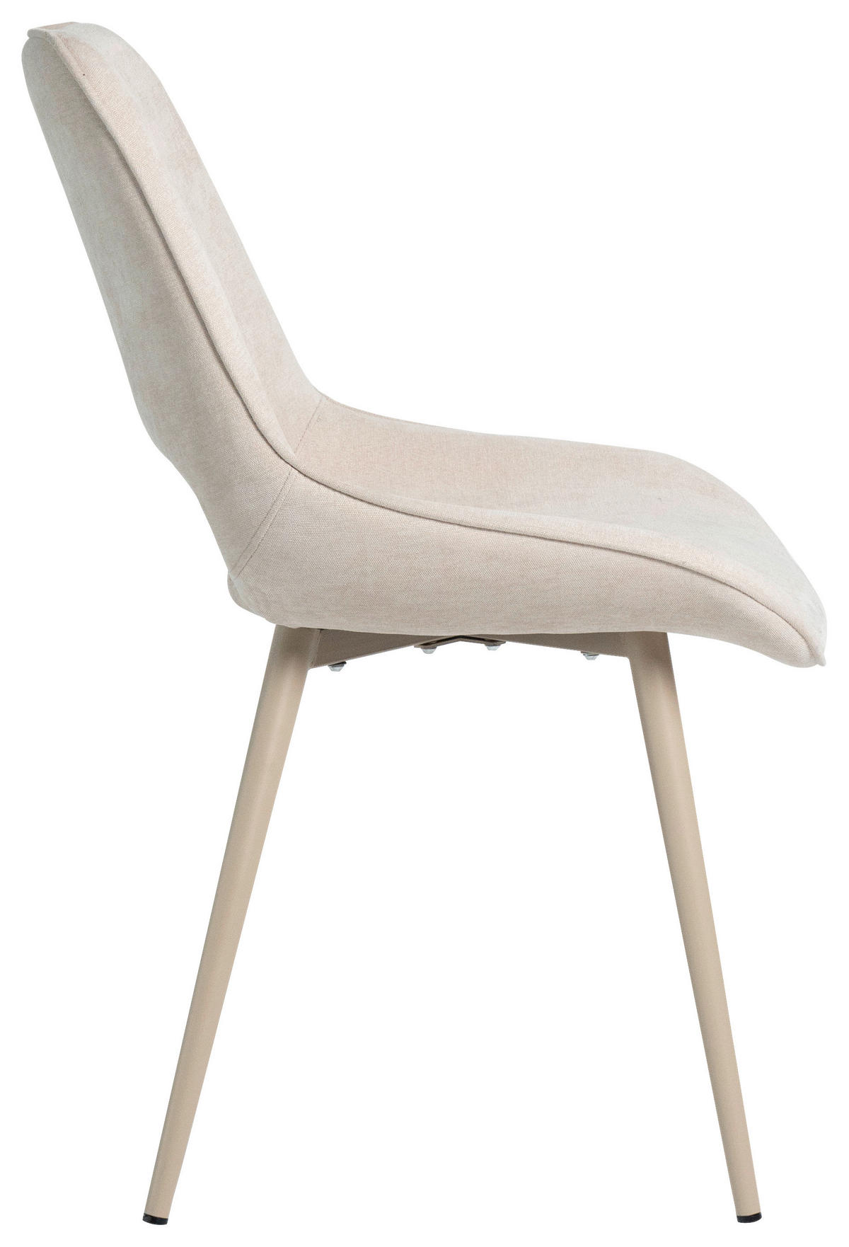 STUHL   Samt  Beige  - Beige, MODERN, Textil/Metall (50/86/62cm) - Livetastic