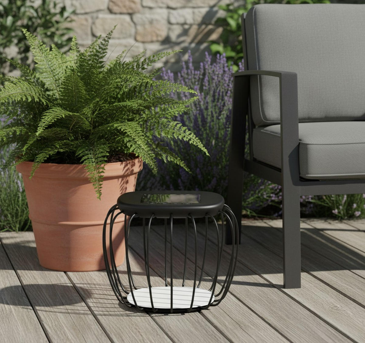 AUßENLEUCHTE 40/30 cm   - Schwarz, Trend, Kunststoff/Metall (40/30cm) - Novel