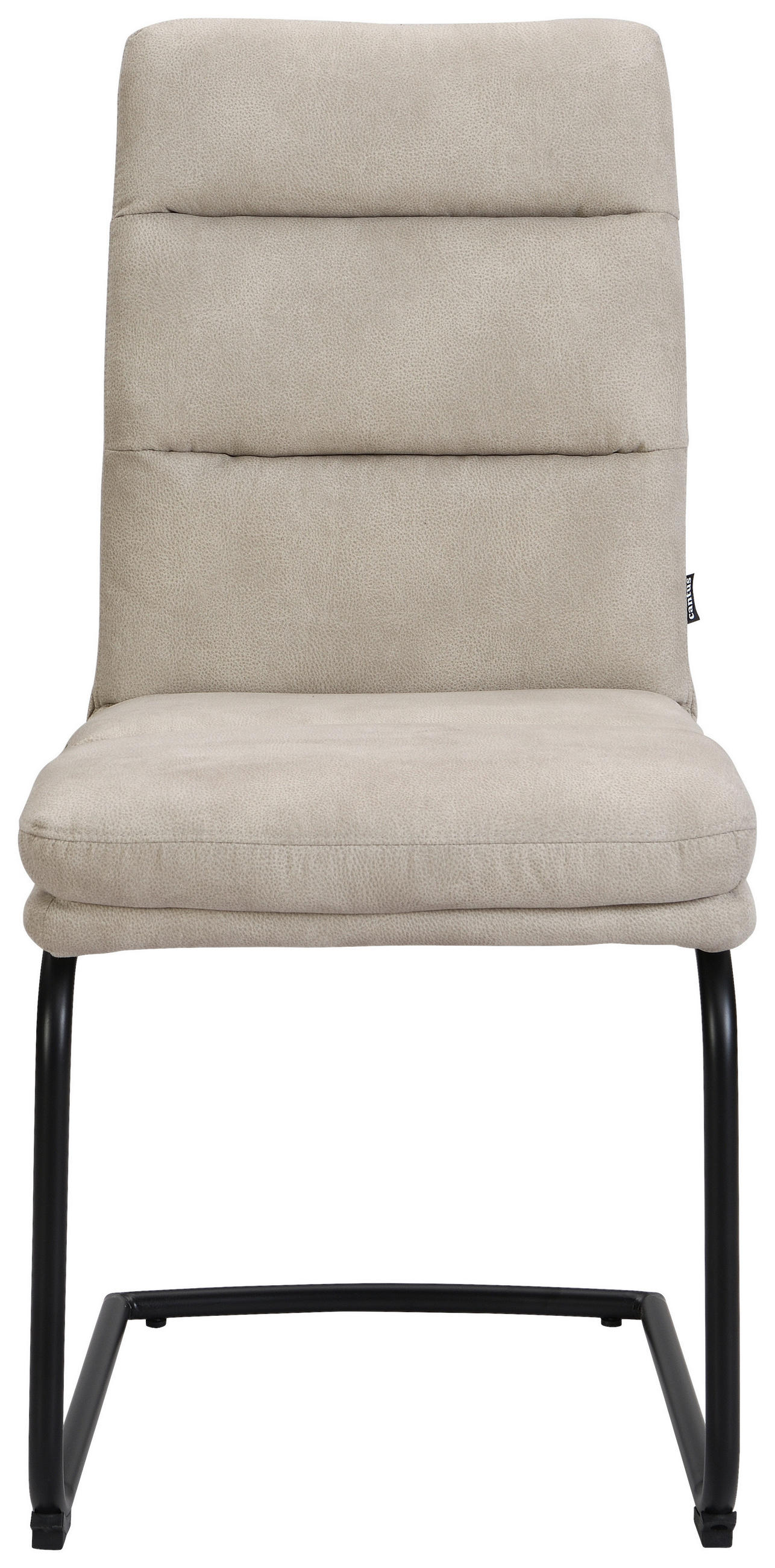 Thumbnail - Cantus Schwingstuhl, Beige, Metall, Textil, C-Form, 46x62.5x95 cm, Stoffauswahl, Esszimmer, Stühle, Esszimmerstühle, Sch...