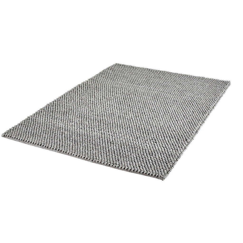 Thumbnail - Obsession Handwebteppich My Loft, Silber, Textil, Struktur, quadratisch, 120x170 cm, für Fußbodenheizung geeignet, Teppi...