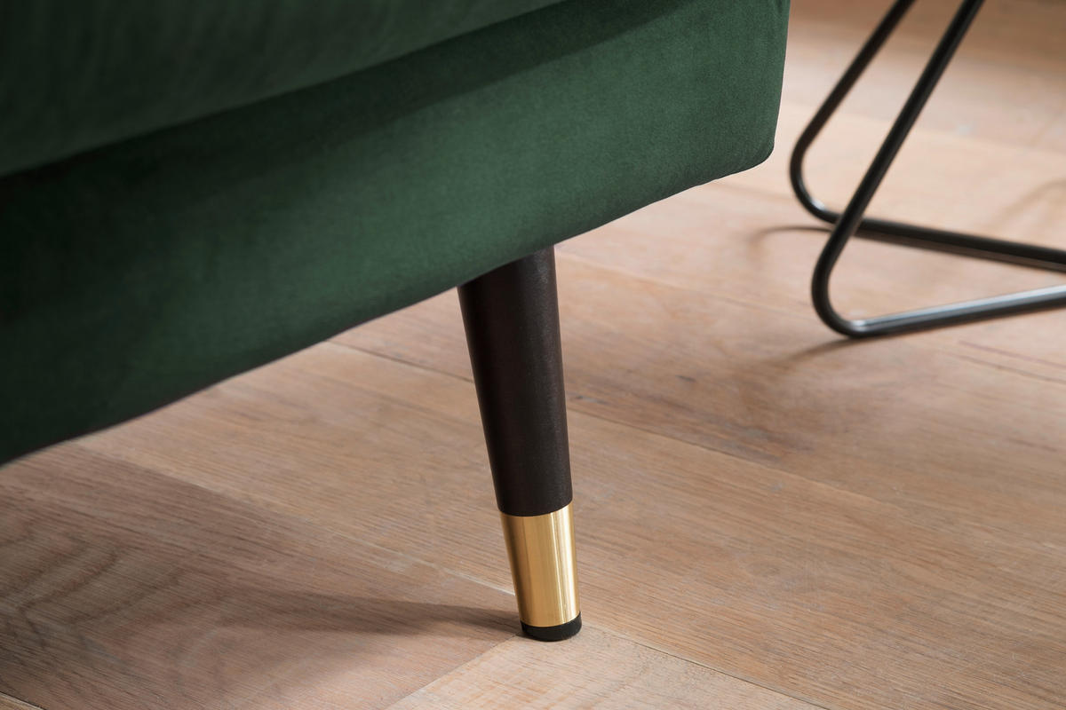 ECKSOFA Eckteil  ROSSANA-2S.REC Grün  - Grün, MODERN, Holz/Textil (258/160cm) - MID.YOU