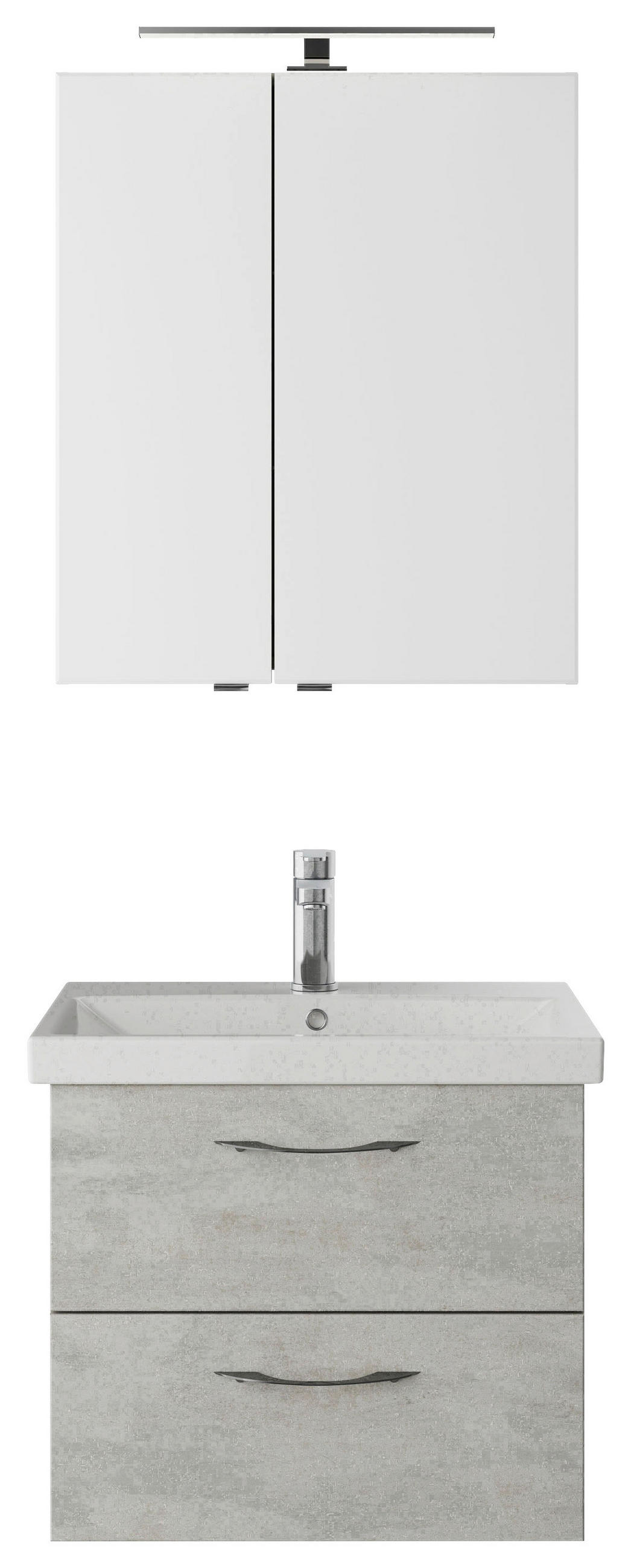 BADEZIMMER  in 60 cm  - Weiß/Grau, KONVENTIONELL, Holzwerkstoff (60cm) - Pelipal