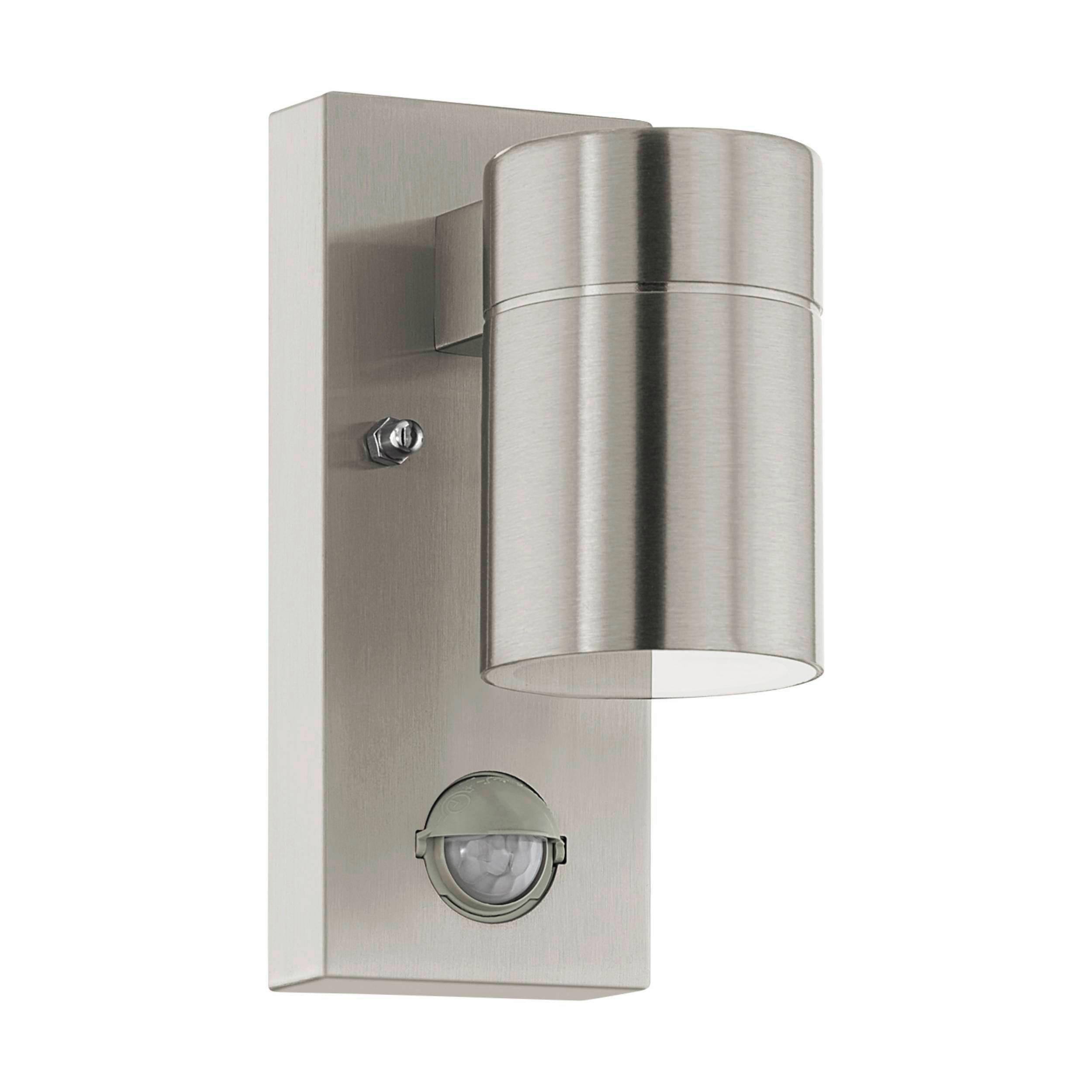 VÄGGLAMPA FÖR UTOMHUS - klar/stålfärgad, Design, metall/glas (16,5/6,5cm) - Eglo