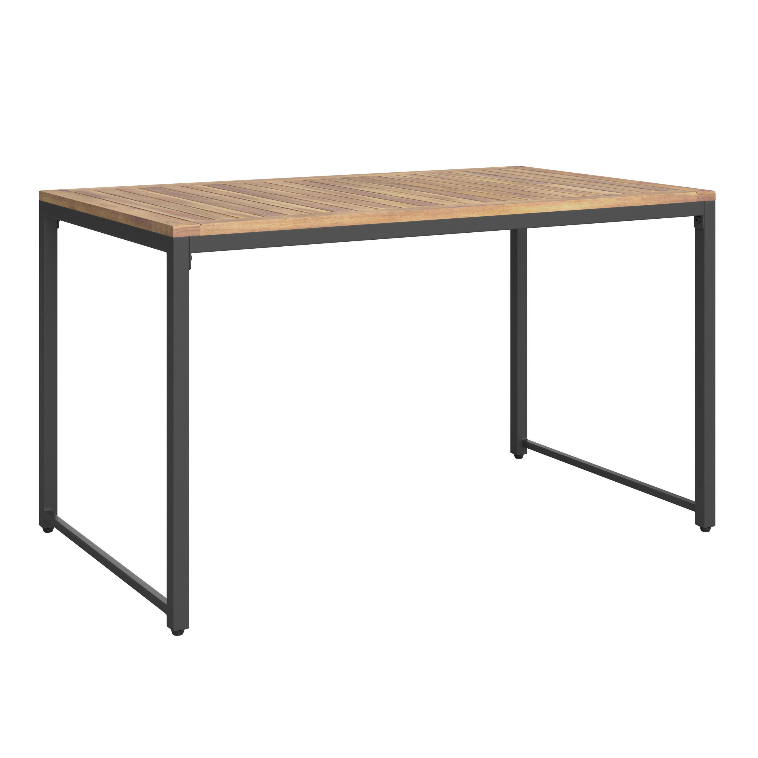 Ambia Garden Gartentisch Natur, Schwarz 120x65x70 cm