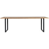 MATBORD i trä 240/95/74 cm   - svart/mörkbrun, Modern, metall/trä (240/95/74cm) - Niels Andersson
