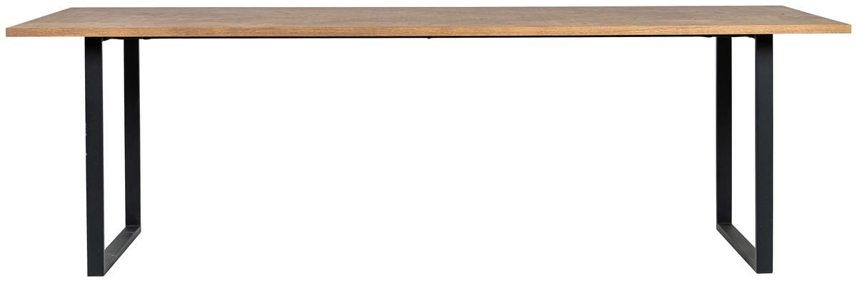 MATBORD i trä 240/95/74 cm   - svart/mörkbrun, Modern, metall/trä (240/95/74cm) - Niels Andersson