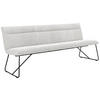 SITZBANK 220/88/66 cm Cord Creme Metall  - Creme/Schwarz, Design, Textil/Metall (220/88/66cm) - Johann Jakob