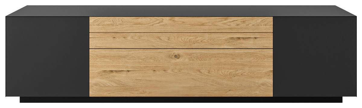 LOWBOARD Celika  in 210/55/40 cm  - Wildeiche/Anthrazit, Natur, Holz/Holzwerkstoff (210/55/40cm) - Dieter Knoll