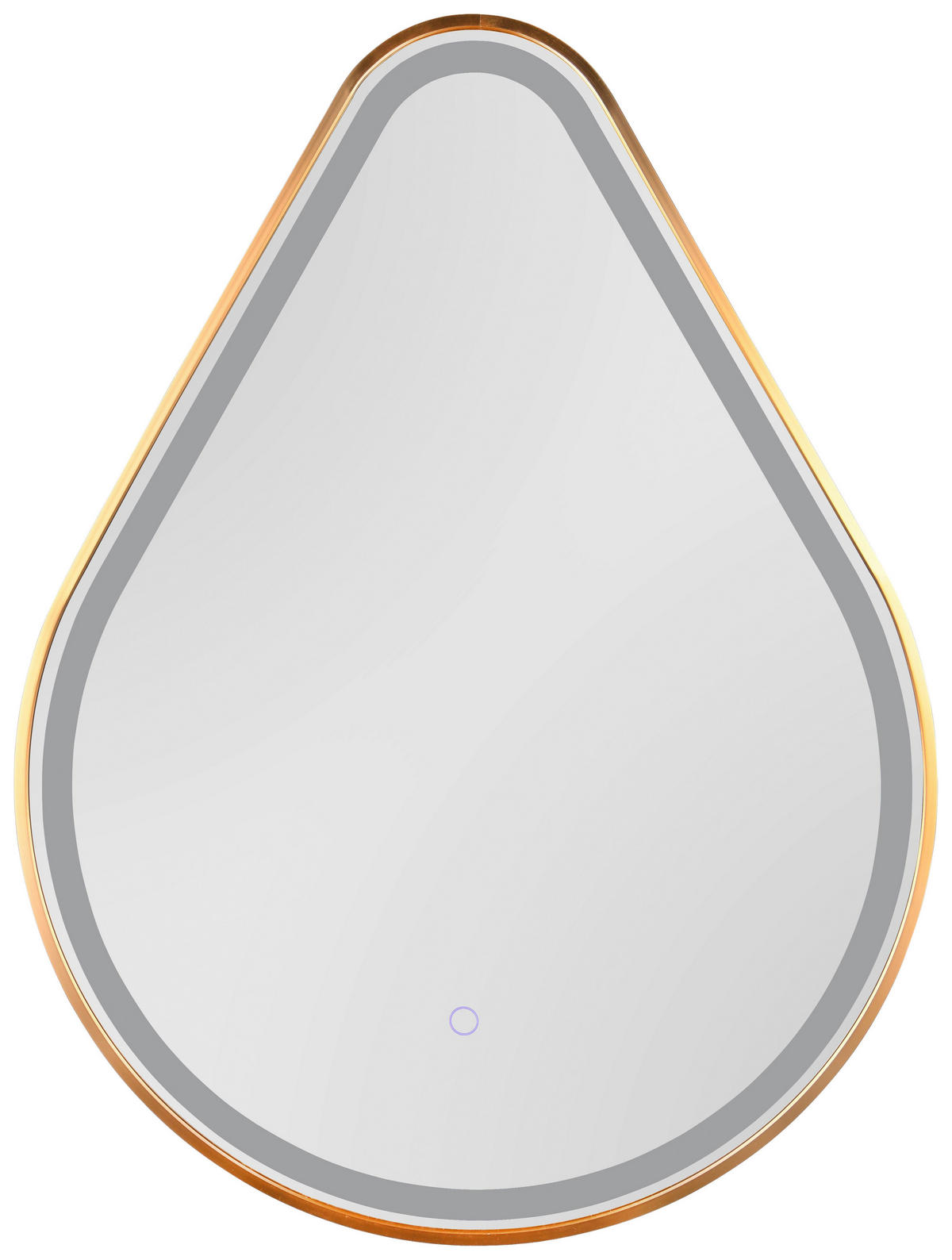 BADEZIMMERSPIEGEL 60/80/3 cm  - Goldfarben, MODERN, Glas/Metall (60/80/3cm)