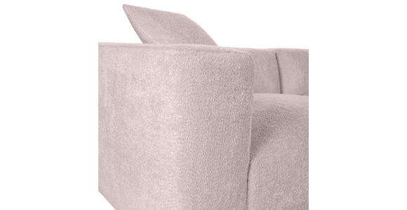 ECKSOFA  in Chenille Rosa  323/178 cm  - Schwarz/Rosa, MODERN, Kunststoff/Textil (323/178cm) - Carryhome