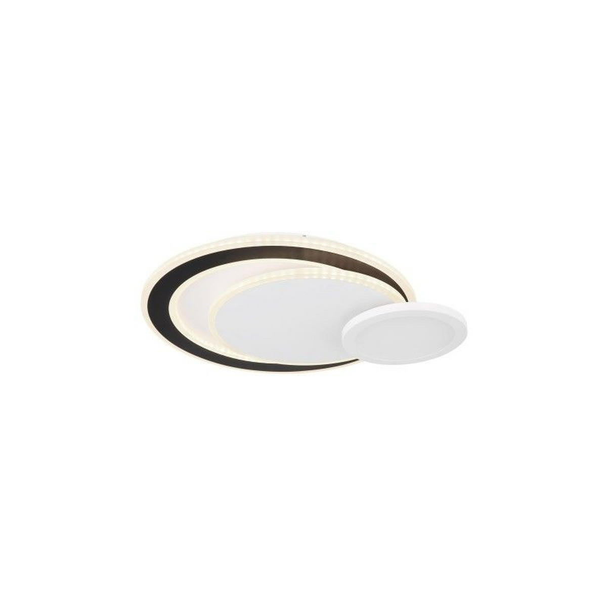 STROPNA LED-SVETILKA  Gisell //3000-6500 K/230 V/ - črna/bela, Trend, kovina/umetna masa (57,5/40/8,5cm)